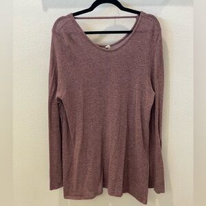 Pinkblush Lightweight Sweater Tunic Top in Dusty Rose Pink 2XL plus size